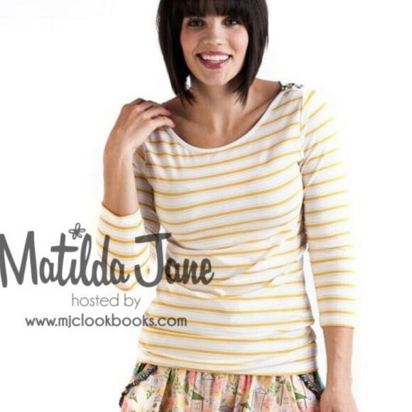Matilda Jane S Womens Sunny Boatneck Tee Off White - Picture 1 of 8